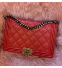 Chanel Red Le Boy Bag