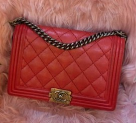 Chanel Red Le Boy Bag